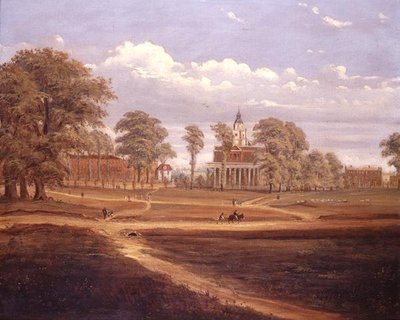 Veduta attraverso Clapham Common verso North Side e The Pavement da C. Norris