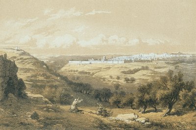 Hebron. Incisione di C. Schacher - Steinkopk J.F. Editore da C. Schacher