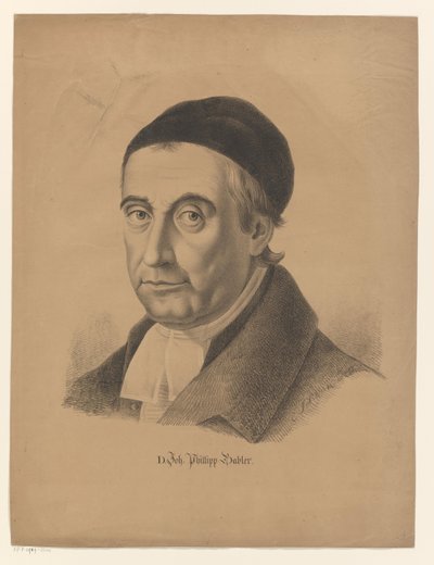 Ritratto di Johann Philipp Gabler da C. Schenk