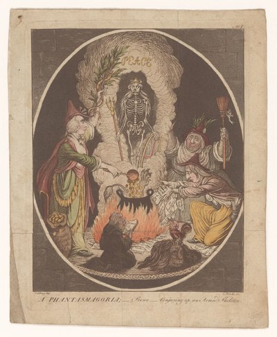 Caricatura della Pace di Amiens, 1802 da C. Starcke