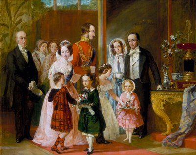Thomas Younghusband e la sua famiglia incontrano la regina Vittoria e la sua famiglia al Crystal Palace da C Wells