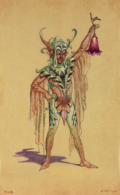 Robin Goodfellow, il Puck, costume per Sogno di una notte di mezza estate, prodotto da R Courtneidge al Princes Theatre, Manchester da C. Wilhelm