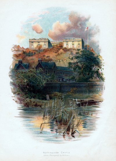 Castello di Nottingham, Nottinghamshire, 1895 da C. Wilkinson