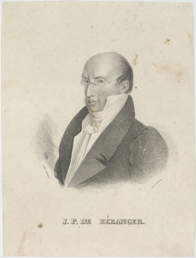 Ritratto di Pierre-Jean de Béranger da Cäcilie Brandt