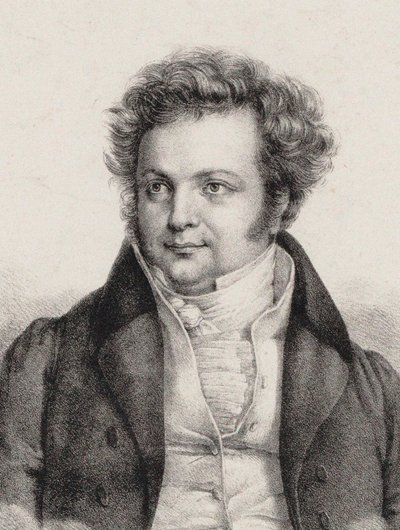 Ritratto del compositore Heinrich Marschner 1795-1861 da Cäcilie Brandt