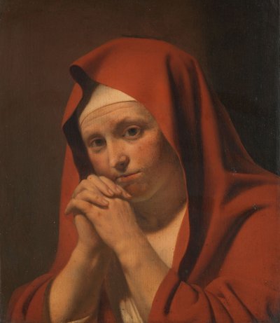 Donna che prega da Caesar Boëtius van Everdingen (circle of)