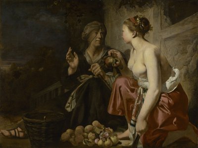 Vertumno e Pomona da Caesar van Everdingen