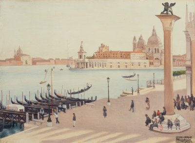 Tramonto dalla Loggia di Palazzo Ducale da Cagnaccio di San Pietro