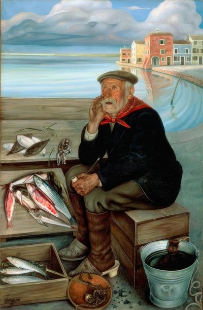 Venditore di pesce da Cagnaccio di San Pietro