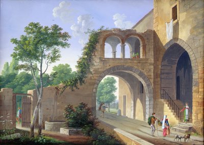 Scena nella campagna italiana, 1813 da Caizac