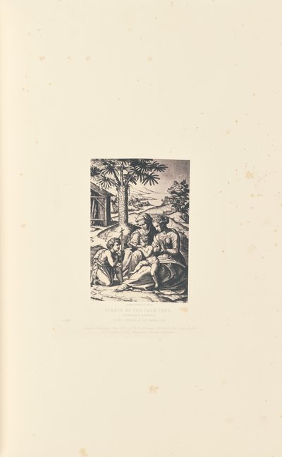 Vergine delle Palme, incisione di M. Antonio da Caldesi and Montecchi