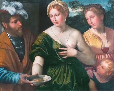 Tre mezze figure e un bambino da Callisto Piazza