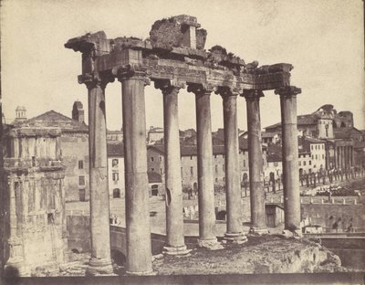 Tempio della Concordia, Roma, 1850s da Calvert Jones