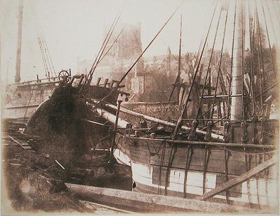 Navi a vela nel porto, c.1845 da Calvert Richard Jones