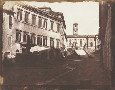 Vista delle scale del Campidoglio, Roma da Calvert Richard Jones