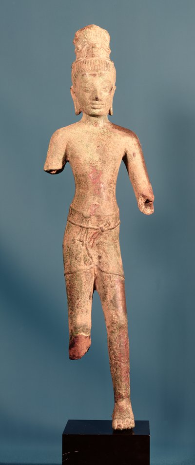 Maitreya Buddha, figura pre-Khmer, inizio VIII secolo da Cambodian School