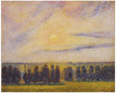 Tramonto a Eragny da Camille Jacob Pissarro