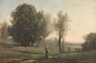 Paesaggio Souvenir di Les Landes da Camille Corot