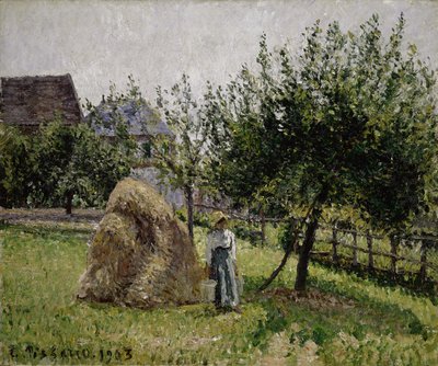 Meli a Eragny, mattina soleggiata da Camille Jacob Pissarro