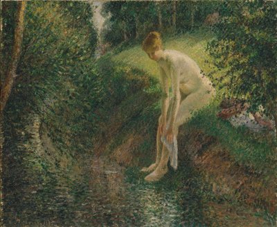 Bagnante nel bosco, 1895 da Camille Jacob Pissarro