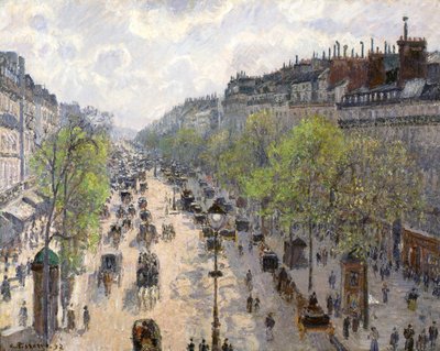 Boulevard Montmartre, primavera da Camille Jacob Pissarro
