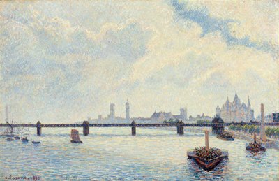 Ponte di Charing Cross, Londra, 1890 da Camille Jacob Pissarro