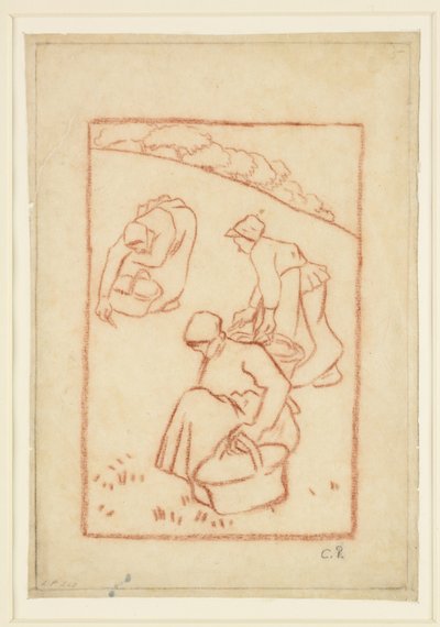 Studio compositivo per "Donne che diserbano l