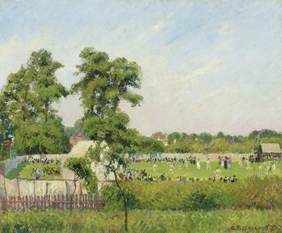 Partita di cricket a Bedford Park, Londra da Camille Jacob Pissarro