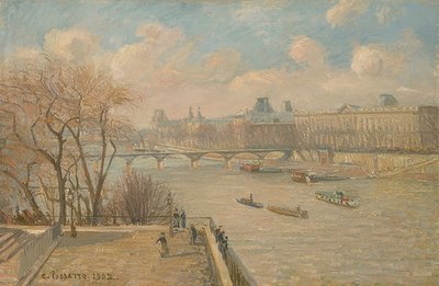 Il Louvre dal Pont Neuf da Camille Jacob Pissarro