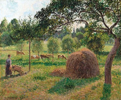 Crepuscolo a Eragny, 1896 da Camille Jacob Pissarro