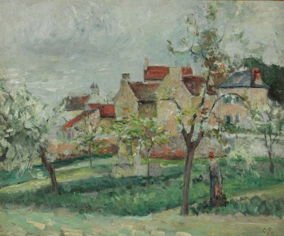 Pruni in fiore, Pontoise da Camille Jacob Pissarro