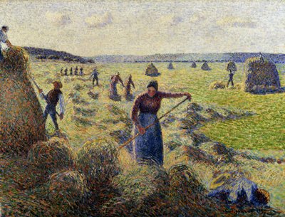 La raccolta del fieno, Eragny da Camille Jacob Pissarro