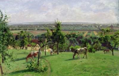 Collina di Vesinet, Yvelines, 1871 da Camille Jacob Pissarro