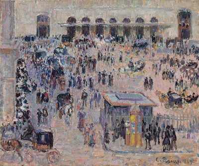 La Place du Havre e la Gare Saint-Lazare da Camille Jacob Pissarro