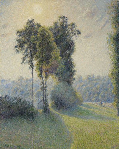 Paesaggio a Saint-Charles, vicino a Gisors, Tramonto, 1891 da Camille Jacob Pissarro