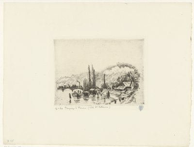 Paesaggio vicino a Rouen da Camille Jacob Pissarro