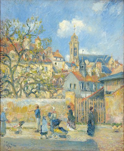 Le Parc aux Charrettes, Pontoise, 1878 da Camille Jacob Pissarro