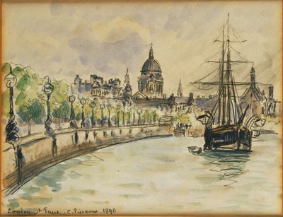 Londra, Cattedrale di San Paolo, 1890 da Camille Jacob Pissarro