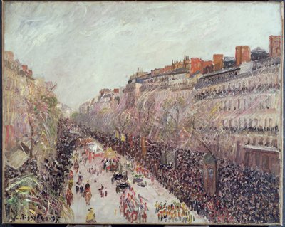 Mardi Gras sui boulevard, 1897 da Camille Jacob Pissarro