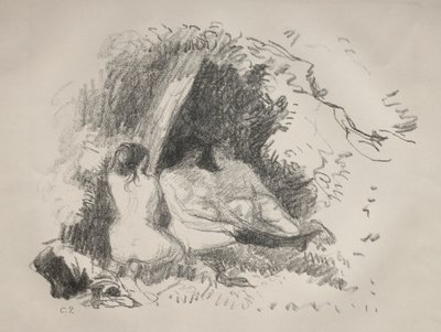 Donne nude, c. 1896 da Camille Jacob Pissarro