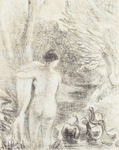 Nudo con Cigni da Camille Jacob Pissarro