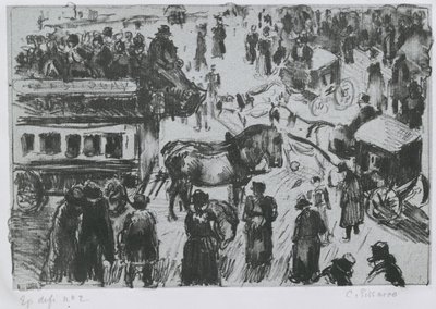 Place du Havre, a Parigi, c. 1897 da Camille Jacob Pissarro