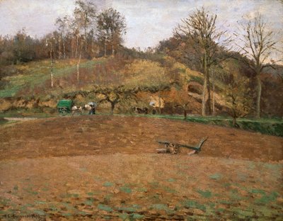 Terra arata, 1874 da Camille Jacob Pissarro