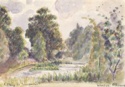 Stagno ai Giardini di Kew, 1892 da Camille Jacob Pissarro