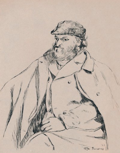 Ritratto di Cézanne, c.1874 da Camille Jacob Pissarro