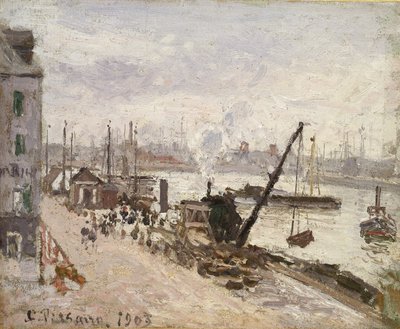 Banchina a Le Havre, 1903 da Camille Jacob Pissarro
