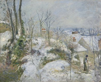 Conigliera a Pontoise, neve da Camille Jacob Pissarro