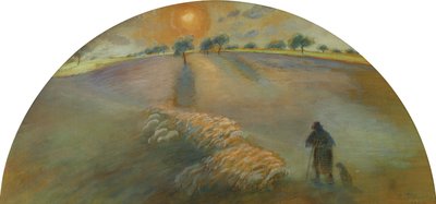 Pastore e pecore da Camille Jacob Pissarro