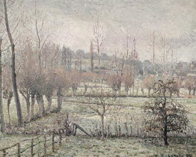Effetto neve a Eragny, 1894 da Camille Jacob Pissarro