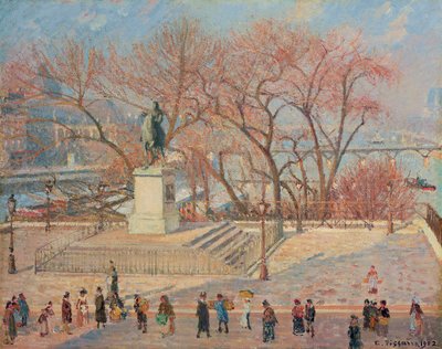 Statua di Enrico IV, Mattina, Sole, 1902 da Camille Jacob Pissarro